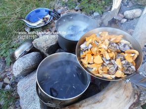 Wolfszeit Naturkraft Survival und Bushcraft in der Rhön, Fränkische Schweiz, Nahrung