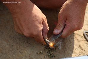 Wolfszeit Naturkraft Survival und Bushcraft in der Rhön. Feuermachen. 